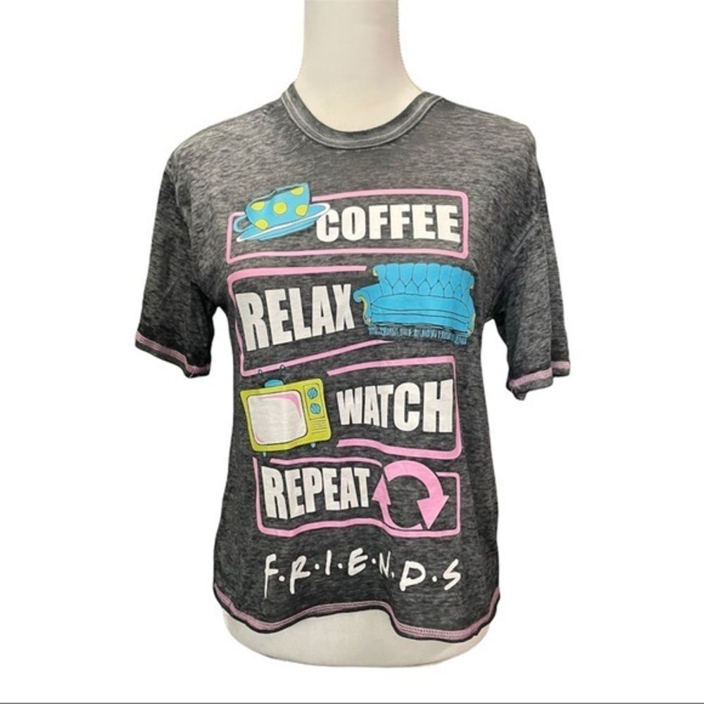 Friends Slub Knit Oversized Tee Sz XS